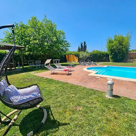Large Mediterranea In The Heart Of Coral Shore With Swimming Pool Large Garden With Palm Trees Villa