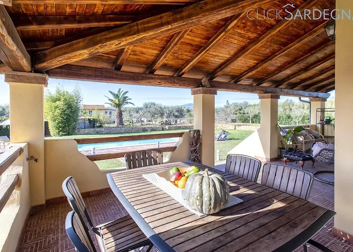 Large Mediterranea In The Heart Of Coral Shore With Swimming Pool Large Garden With Palm Trees