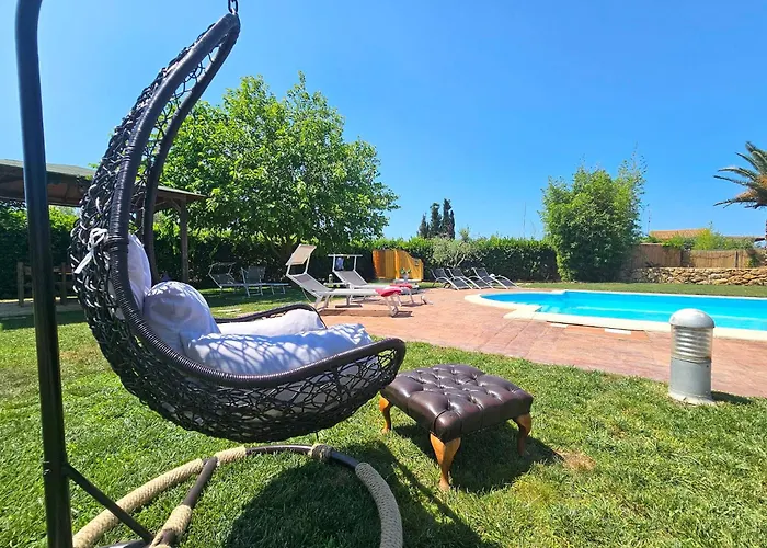 Large Mediterranea In The Heart Of Coral Shore With Swimming Pool Large Garden With Palm Trees Villa