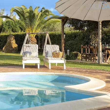 Large Mediterranea In The Heart Of Coral Shore With Swimming Pool Large Garden With Palm Trees * Alghero