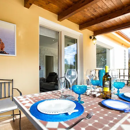 Large Mediterranea In The Heart Of Coral Shore With Swimming Pool Large Garden With Palm Trees Alghero